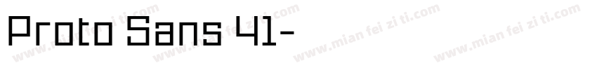 Proto Sans 41字体转换